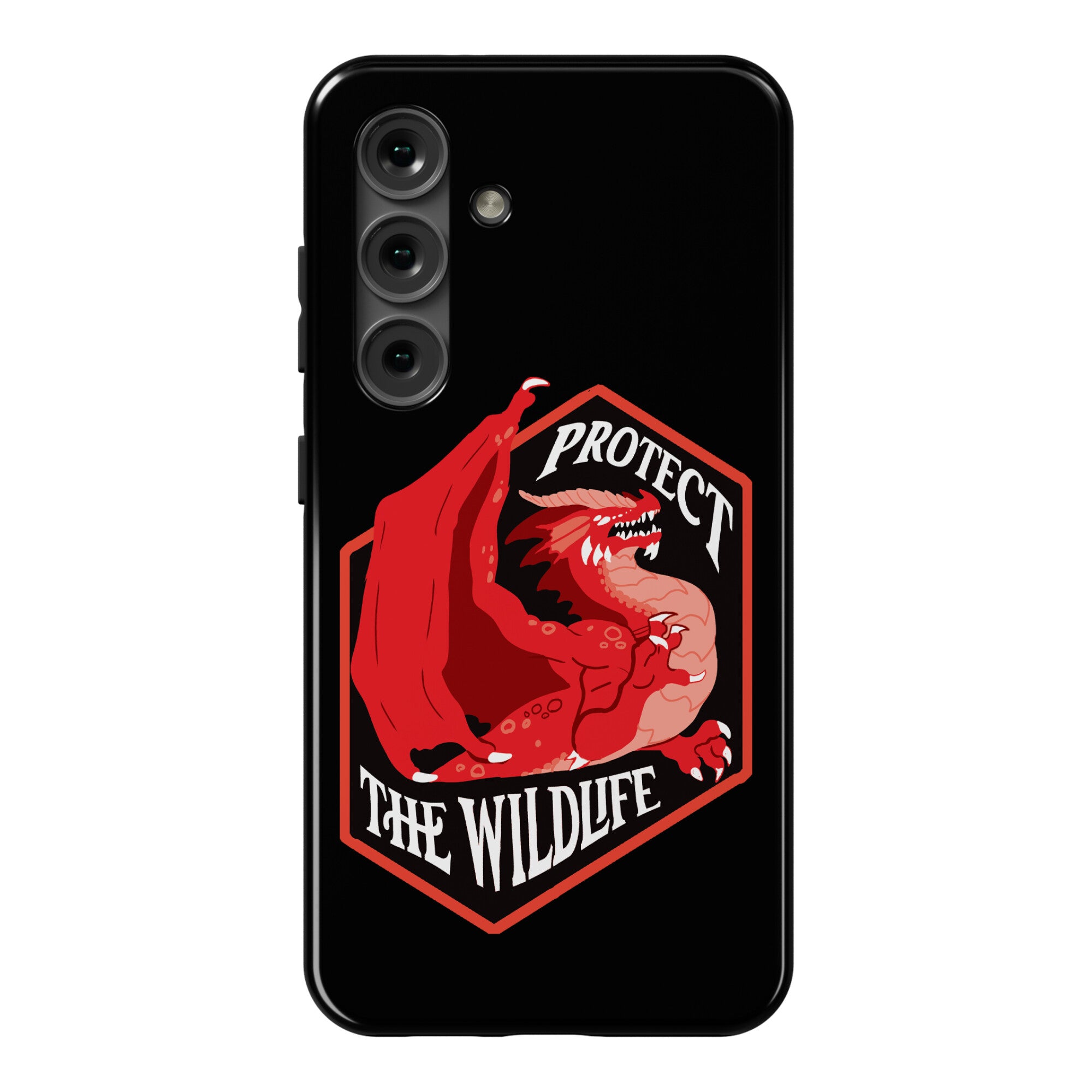 Protect The Wildlife Red Dragon Phone Case